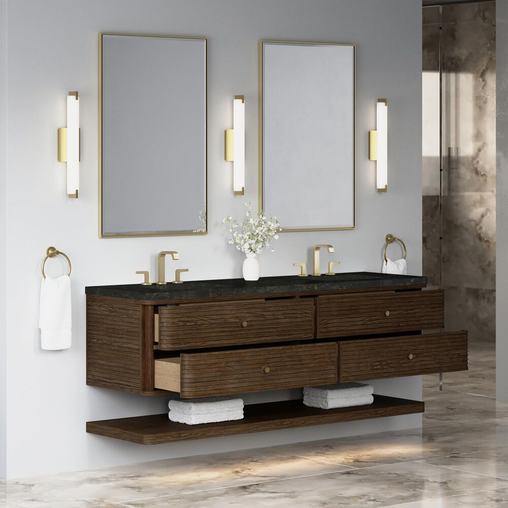 James Martin Allamari 72" Double Bathroom Vanity in Sable with 3 cm Phantome Eclos Top and Rectangular Sinks, , large