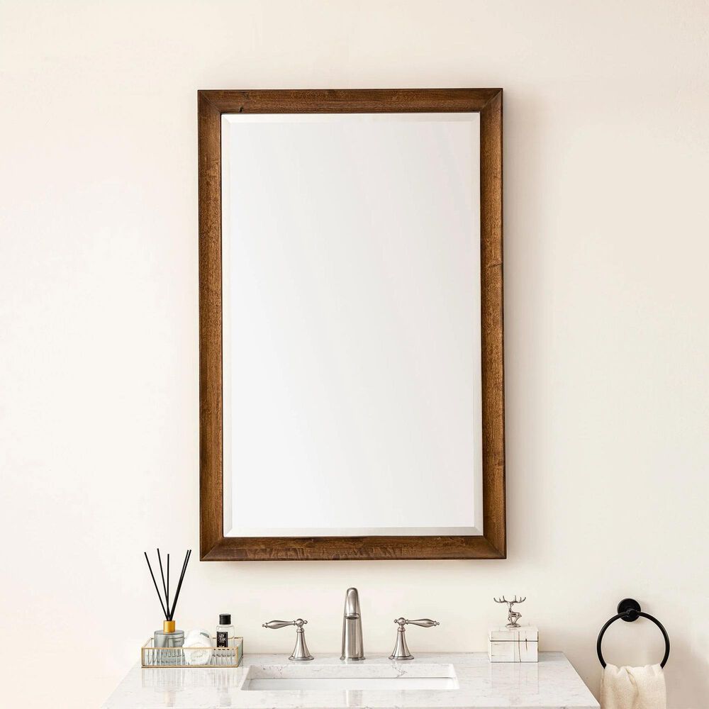 James Martin Vanities Glenbrooke 26&quot; Rectangular Mirror in Country Oak, , large