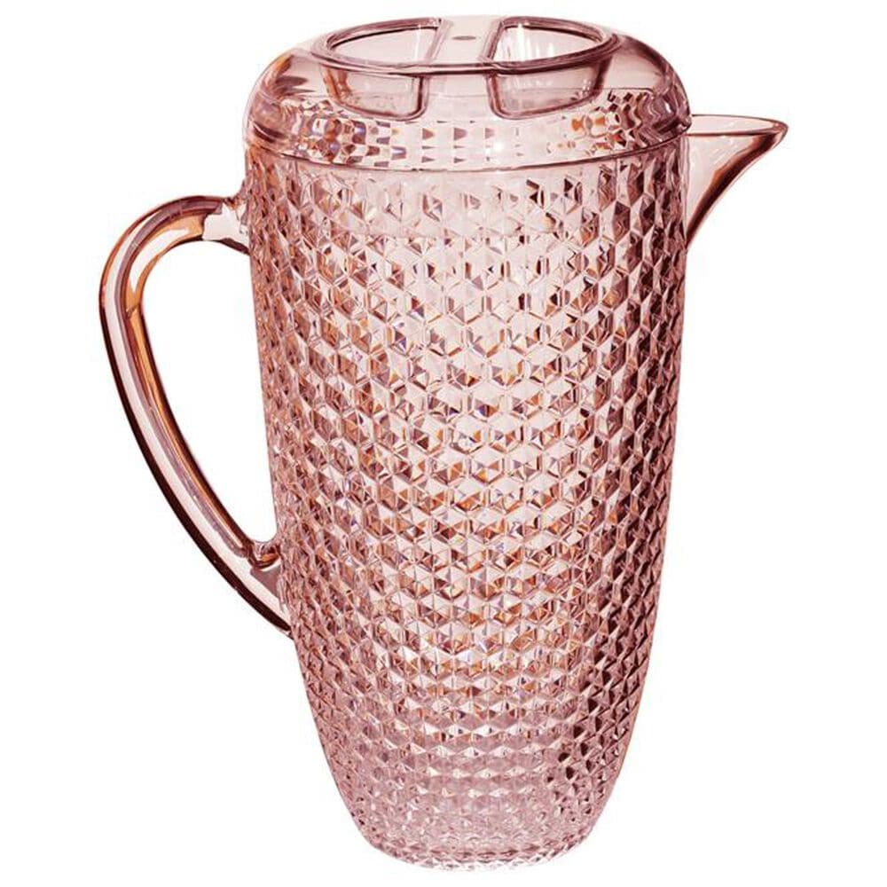 LeadingWare Diamond Cut 2 Qt Pitcher in Pink, , large