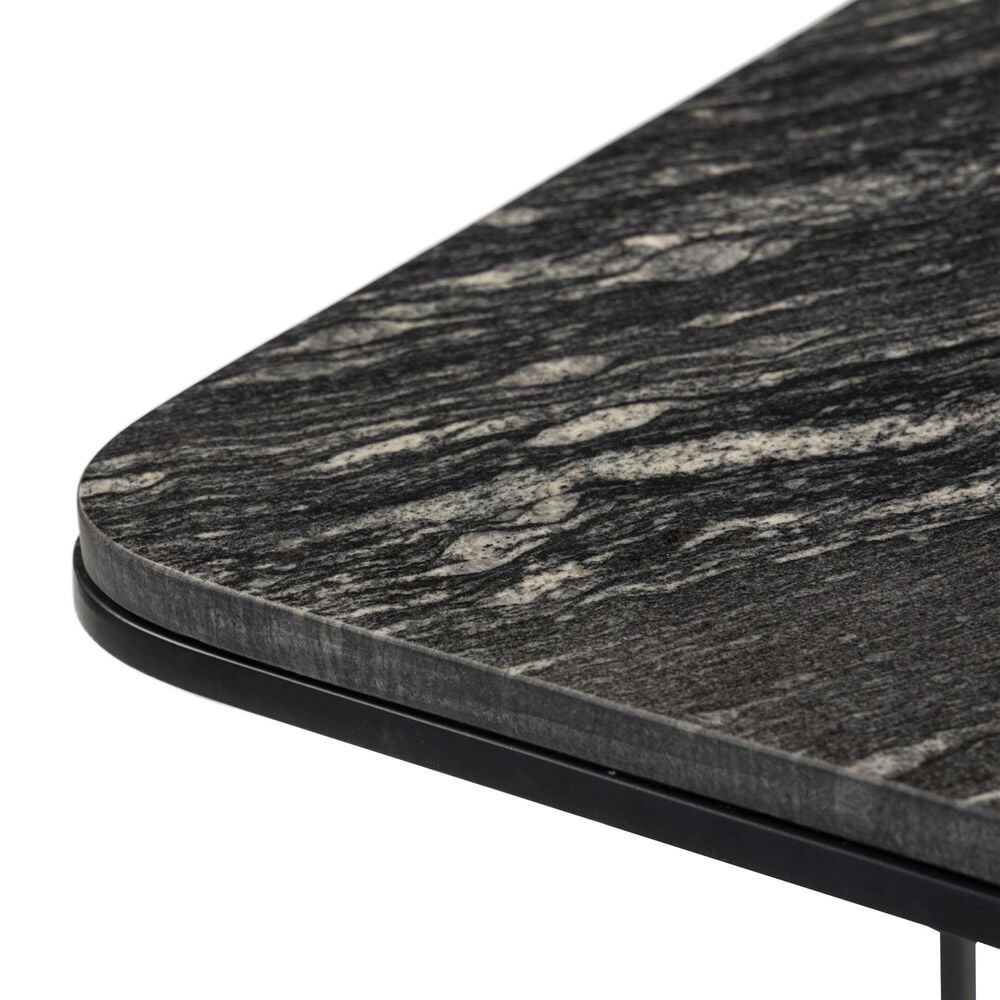 Four Hands Adalley End Table in Polished Black and Matte Black, , large