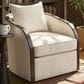 LumiSource Gemma Swivel Accent Chair in Sand, , large