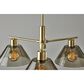Adesso Zoe 3-Light Chandelier in Antique Brass, , large