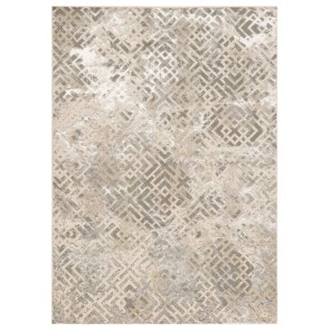 Kas Oriental Rugs Luna Dimensions 3"3" x 4"11" Sand and Silver Area Rug, , large