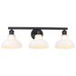 Golden Lighting Carver 3-Light Bath Vanity in Matte Black, , large