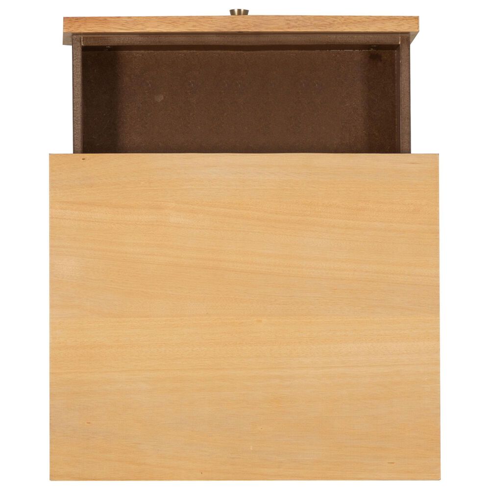 Linon Home Decor Catlett Side Table Nightstand in Natural, , large