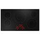 GE Profile 2-Piece Kitchen Package with 30" Built-In Double Wall Oven and 36" Electric Cooktop in Stainless Steel and Black, , large