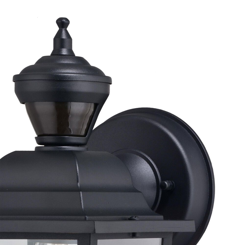 Vaxcel Bedford 5.25" 1-Light Outdoor Motion Sensor Wall Sconce in Textured Black, , large