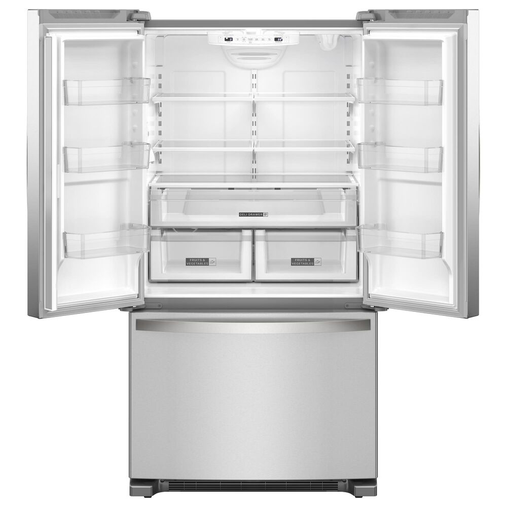 Whirlpool 20 Cu. Ft. Counter-Depth French Door Refrigerator in Fingerprint Resistant Stainless Steel, , large