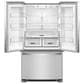 Whirlpool 20 Cu. Ft. Counter-Depth French Door Refrigerator in Fingerprint Resistant Stainless Steel, , large