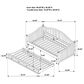 Pacific Landing Twin Daybed with Trundle in White, , large