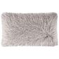 Safavieh Shag 14"x24" Pillow in Metallic Silver, , large