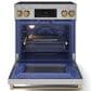 Thor Kitchen Gordon Ramsay 4.55 Cu. Ft. 30" Professional Electric Range with Bronze Handle Kit in Stainless Steel, , large