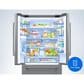Samsung Bespoke AI 30 Cu. Ft. French Door Refrigerator with Zero Clearance Fit and In-Door Tall Water Dispenser in Fingerprint Resistant Stainless Steel, , large