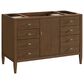 James Martin Vanities Myrrin 48" Vanity in Mid Century Walnut with 3 cm Ethereal Noctis Quartz Top, , large