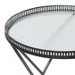 Uma Enterprises Accent Table in Dark Silver (Set of 2), , large