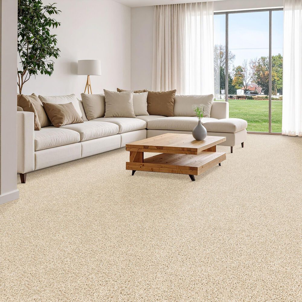 Mohawk Paw Pathway Carpet in Linen, , large