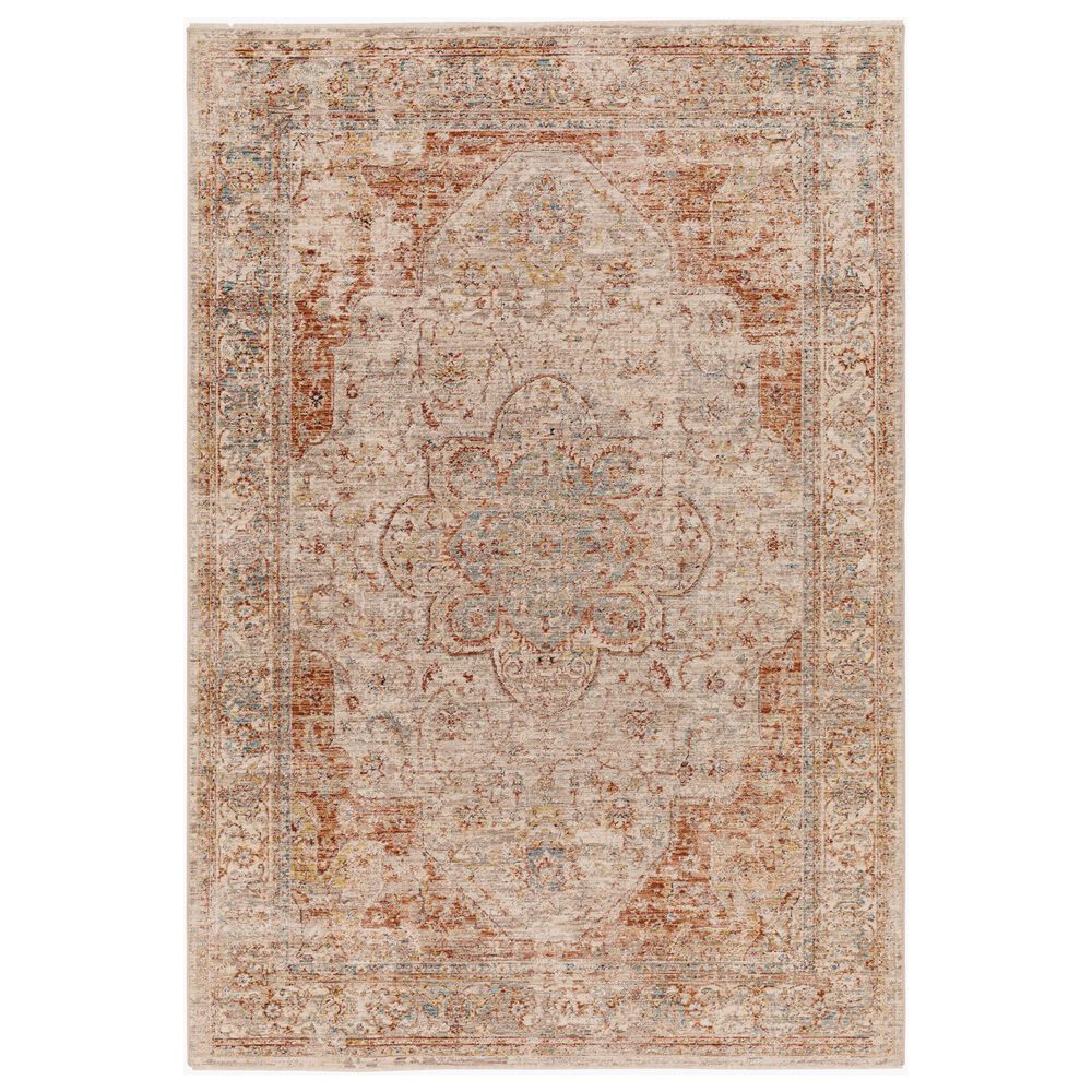 Surya Aspendos 10" x 13"11" Black, Cream, Denim, Ice Blue, Light Beige, Light Gray, Mustard and Rust Area Rug, , large