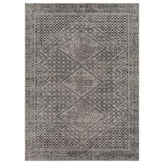 Surya Lavadora LVR2341 6ft7in x 9ft Black, Gray and Light Gray Area Rug