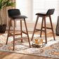 Baxton Studio Darrin Bar Stool in Walnut Brown (Set of 2), , large