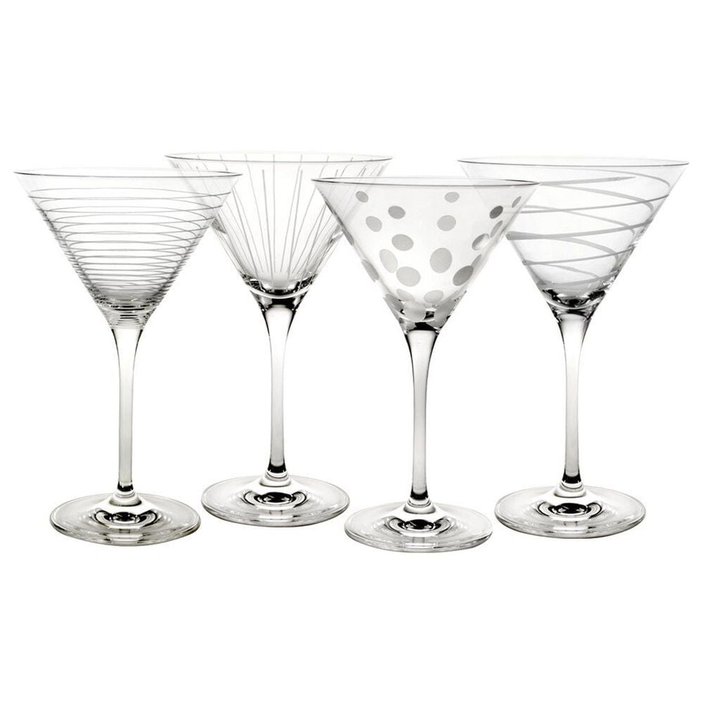Lifetime Brands Mikasa Cheers 14 Oz Martini Glasses in Clear - Set of 4, , large