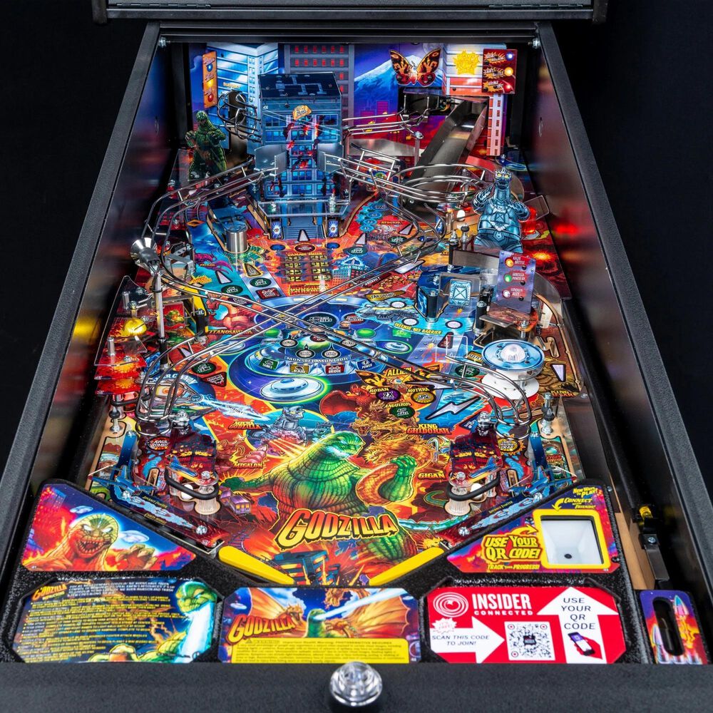 Stern Pinball Godzilla Pro Edition Pinball Machine in Multicolor, , large