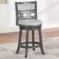 New Heritage Gia 24" Swivel Counter Stool in Gray, , large