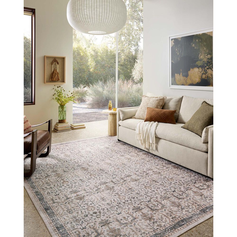 Loloi II Anniston Ivory and Stone 7&#39;6&quot; x 9&#39;6&quot; Area Rug, , large