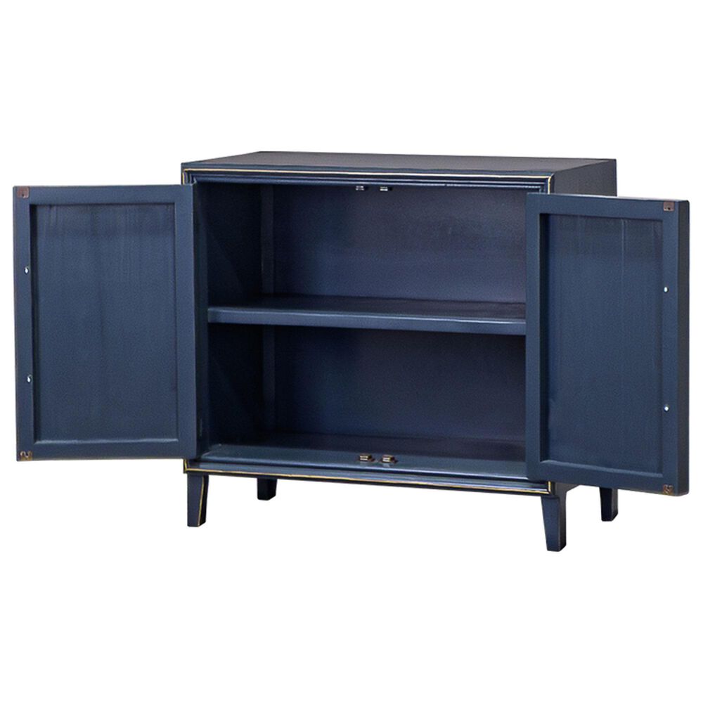 Rustic Root Riley Small Storage Cabinet in Blue, , large