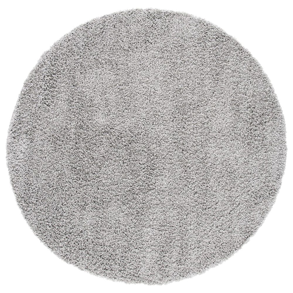 Safavieh Venus Shag 6"7" Round Grey Area Rug, , large