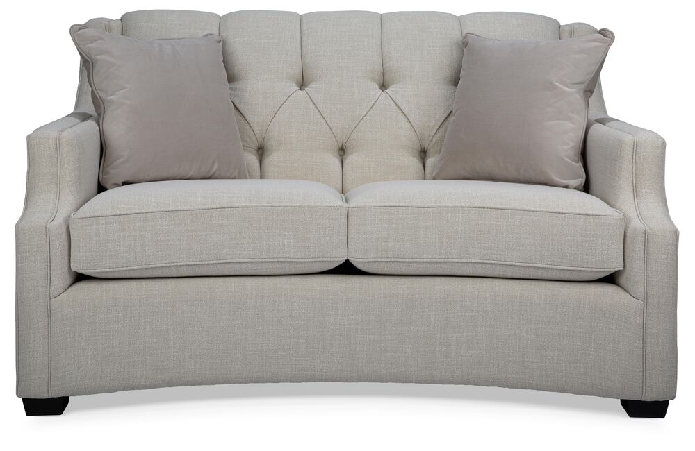 Decor-Rest Furniture Stationary Loveseat in Effie Ivory, , large