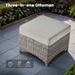 HOMLUX 6-Piece Outdoor Sofa Set in Grey, , large