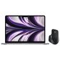 Apple MacBook Air 13.6" Laptop | M2 8-Core Chip - 8GB RAM - 8-Core GPU - 256 GB SSD (Latest Model) in Space Gray and Black MX Master 3S Wireless Mouse, , large