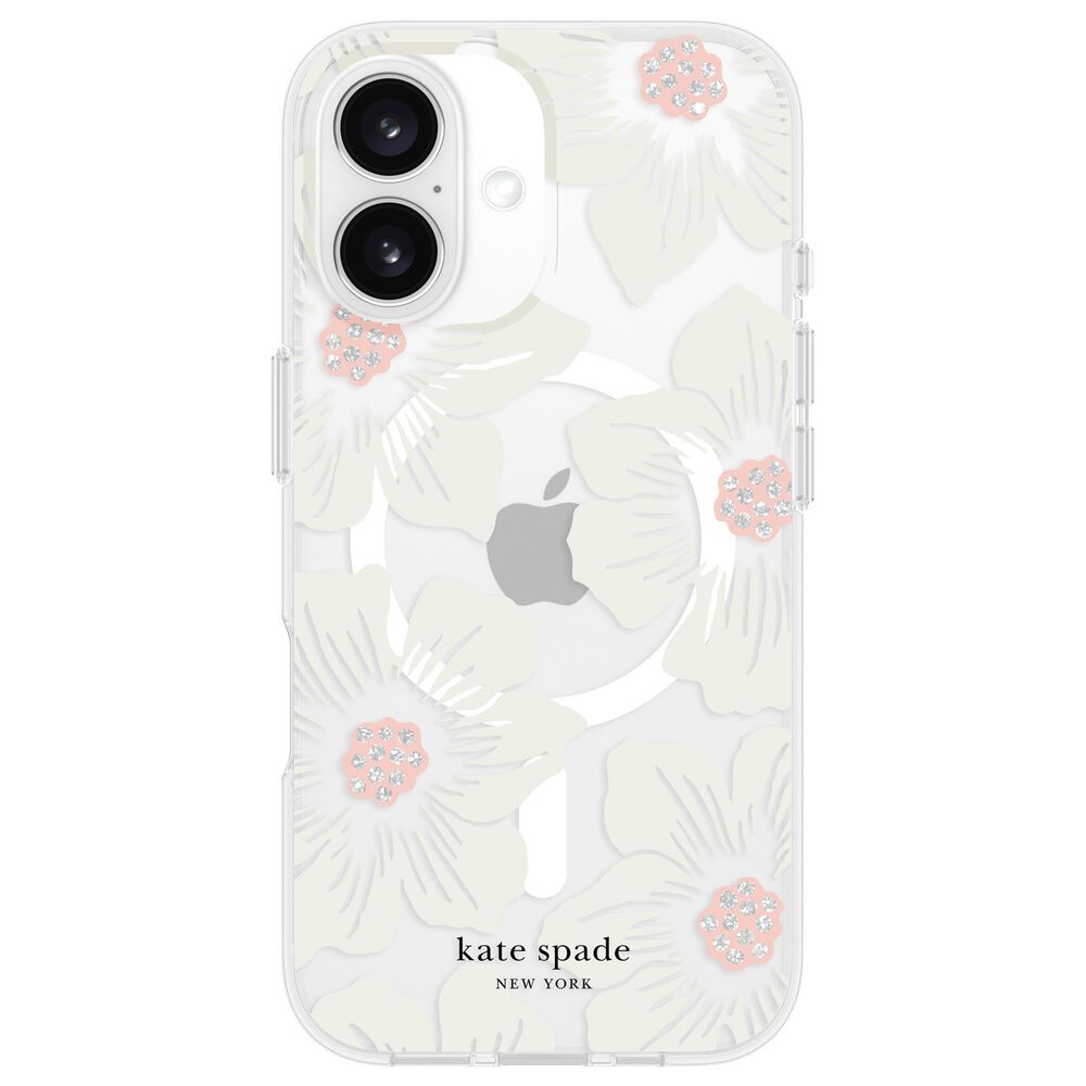 Kate Spade Protective MagSafe Case for iPhone 16 in Hollyhock Cream Floral, , large