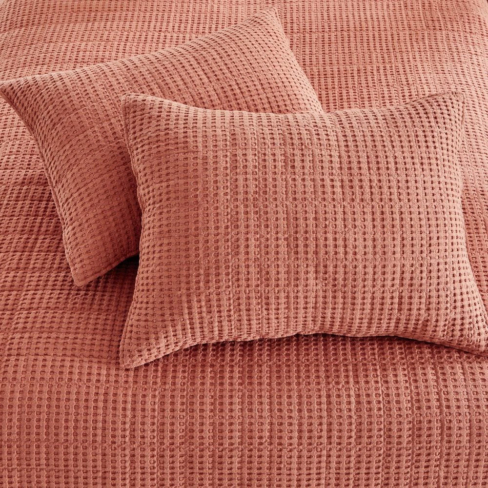 Levtex Mills Waffle 3-Piece King Quilt Set in Adobe, , large