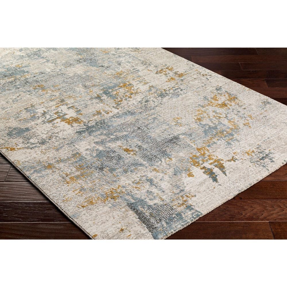 Surya Dresden Taupe, Off-White, Deep Teal, Dusty Sage, Ink Blue, Mustard and Light Gray 12&#39; x 15&#39; Area Rug, , large