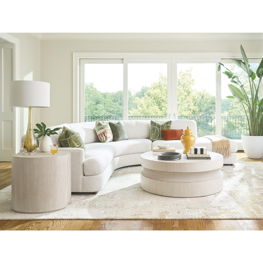 Lexington Home Brands Copa Cabana Bianca Round Cocktail Table in Sea Mist, , large