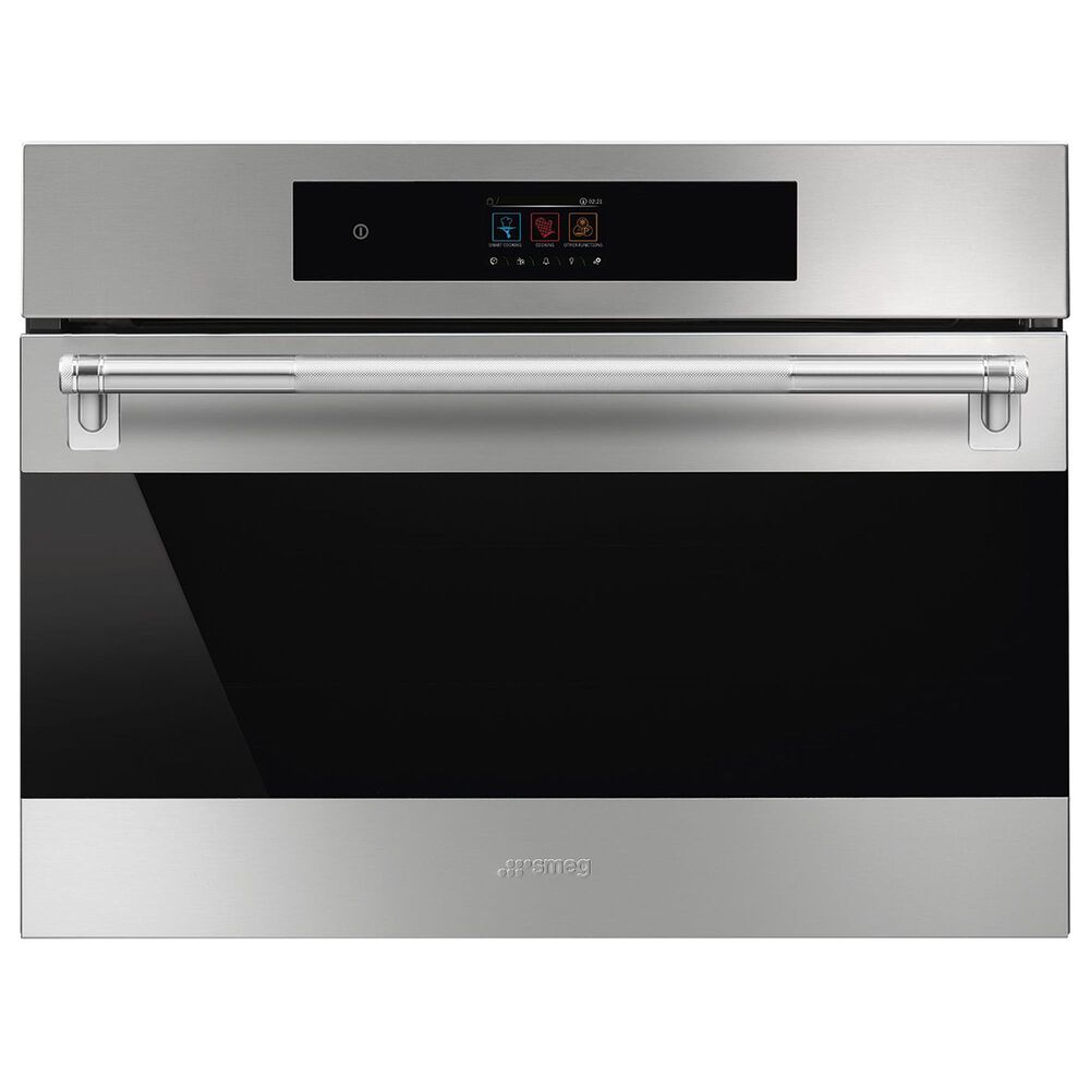 SMEG Classic 24" Single Combi-Steam Electric Wall Oven in Stainless Steel, , large