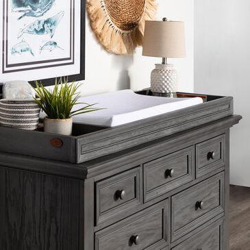 Oxford Baby Glenbrook Changing Topper in Graphite Gray, , large