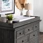 Oxford Baby Glenbrook Changing Topper in Graphite Gray, , large