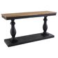 Maple and Jade Console Table in Distressed Black and Brown, , large