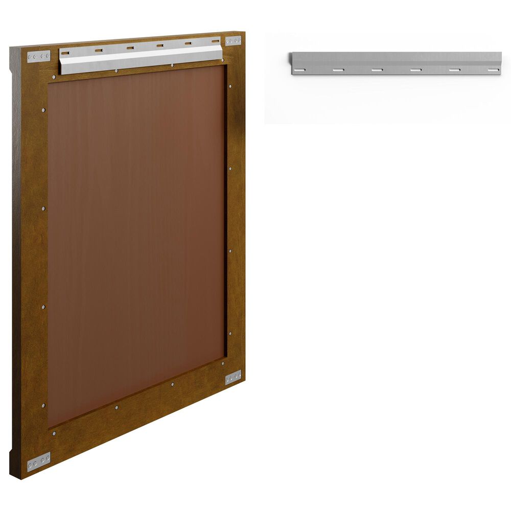 James Martin Bellshire 30" Rectangular Mirror in Honey Oak, , large
