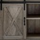 Walker Edison 58" Sliding Barn Door TV Stand in Grey Wash, , large