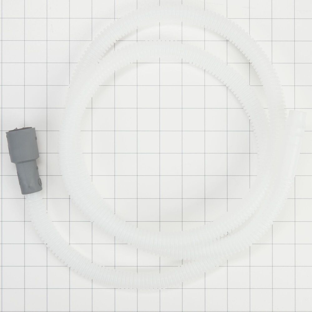 Whirlpool 6' Dishwasher Drain Hose Extension in White, , large