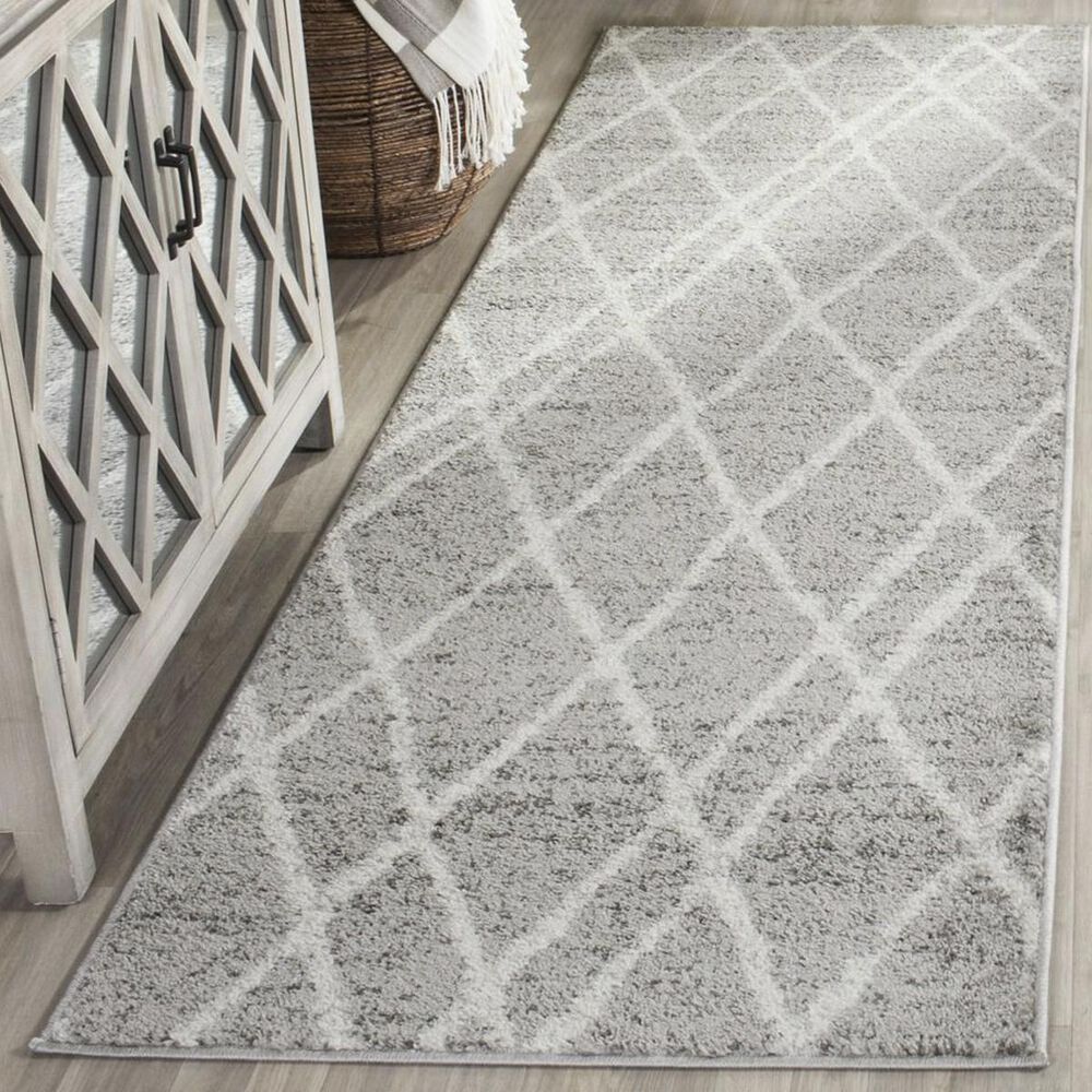 Safavieh Adirondack ADR128B 2&#39;6&quot; x 10&#39; Ivory and Silver Runner, , large
