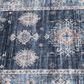 Central Oriental Rugease Velveteen Raquel Navy and Light Blue 7"6" x 9"6" Area Rug, , large