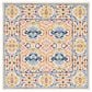 Safavieh Micro-Loop 5" Square Beige and Blue Area Rug, , large