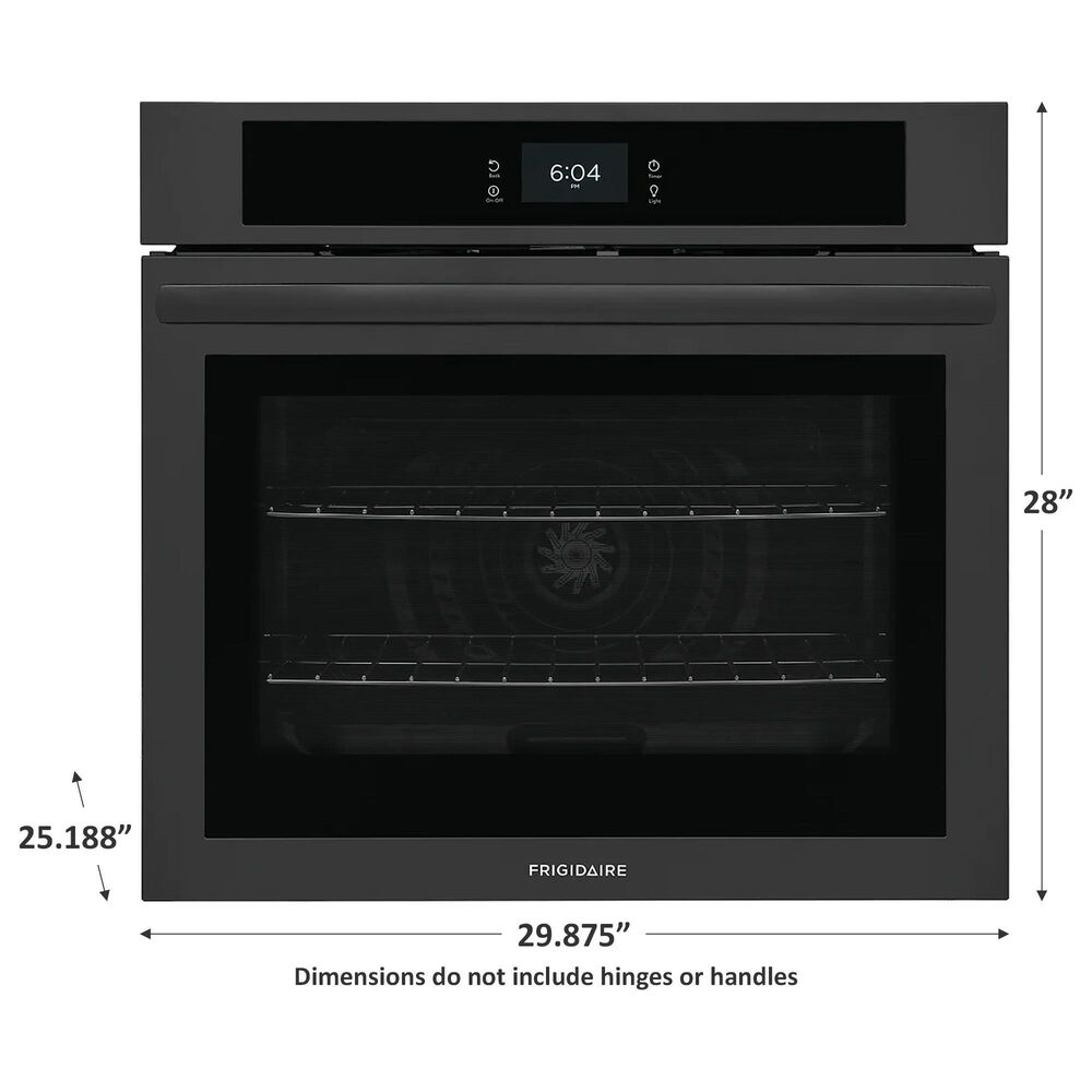 Frigidaire 30&quot; Single Electric Wall Oven with Fan Convection in Black, , large