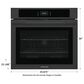 Frigidaire 30" Single Electric Wall Oven with Fan Convection in Black, , large