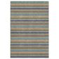 Dalyn Rug Company Soft Essentials Striped Jewel 3" x 5" Indoor/Outdoor Area Rug, , large
