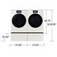 Samsung Bespoke 27" Wide Laundry Pedestal with Storage Drawer in Ivory, , large
